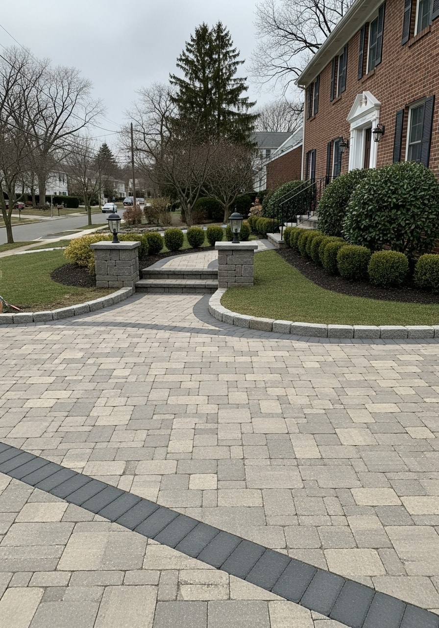 Bergen County property exterior showing classic suburban architecture and property maintenance features common to the area.
